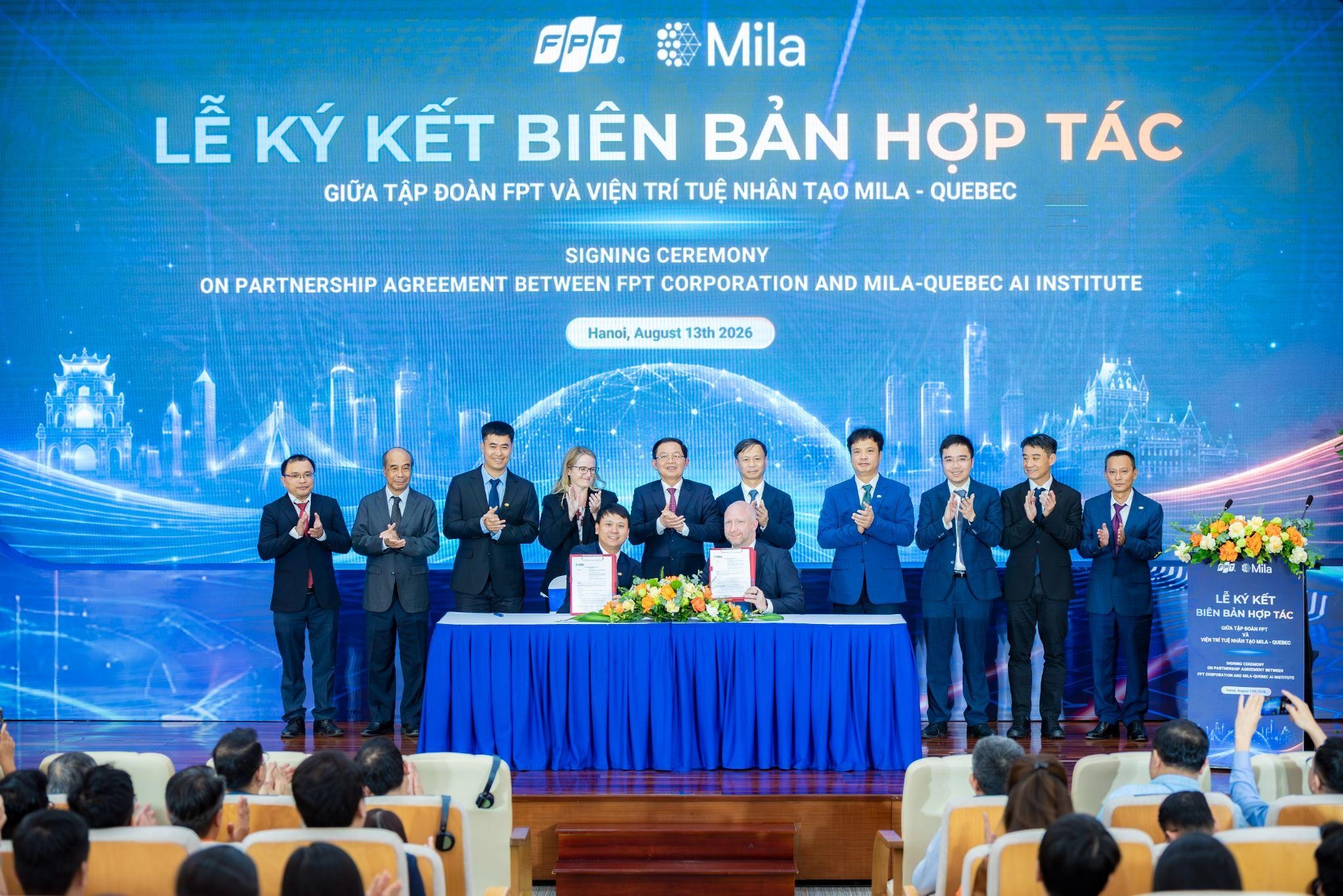 FPT và Mila mở rộng hợp tác nghiên cứu và đào tạo AI